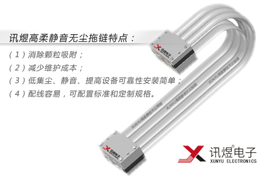 （3）苏州讯煜电子,最新产品,XUNYU®讯煜电子-百级高柔无尘拖链_200